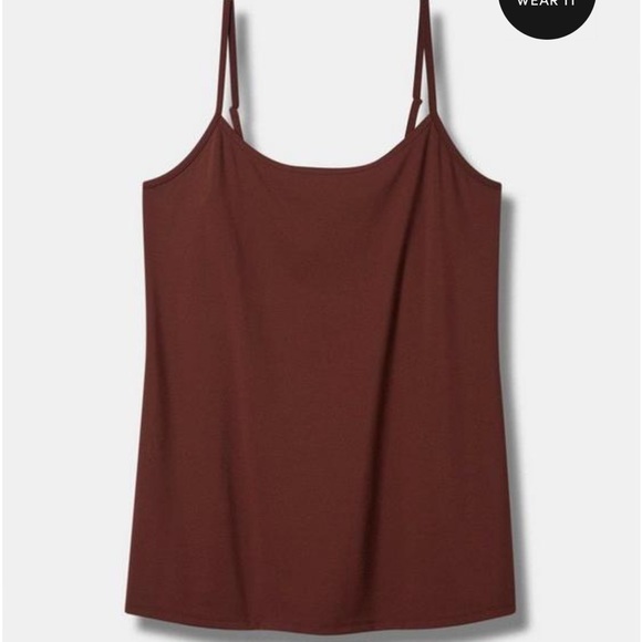 NWT Torrid Sculpting Knit Scoop Neck Cami bitter chocolate size 5X - Picture 4 of 9